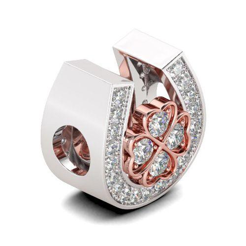 Good luck Horseshoe Charm silver Charms Shopella