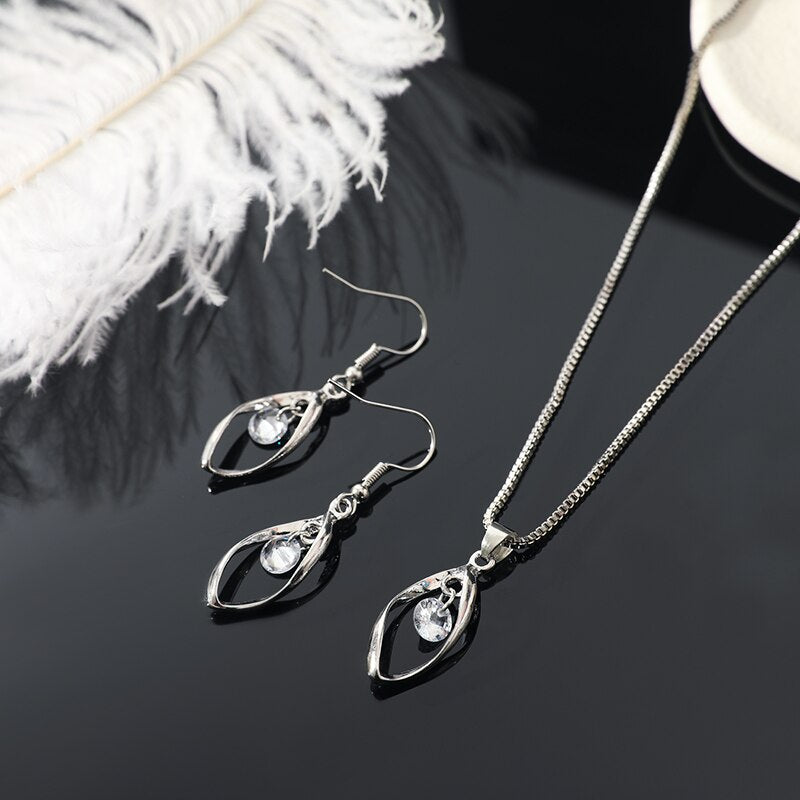 3pcs Necklace Earrings Set jewellery sets Shopella