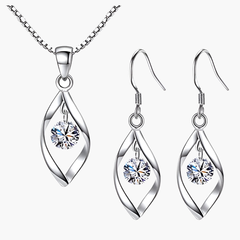 3pcs Necklace Earrings Set jewellery sets Shopella